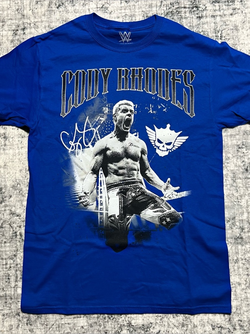 WWE Men's Cody Rhodes Graphic T‑Shirt — Royal Blue
